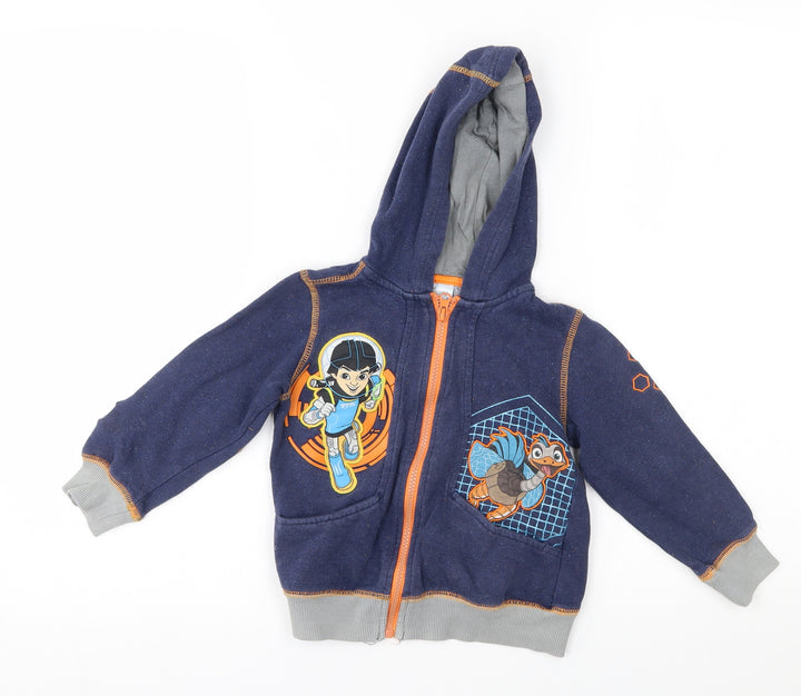 disney store Boys Blue   Full Zip Hoodie Size 3 Years