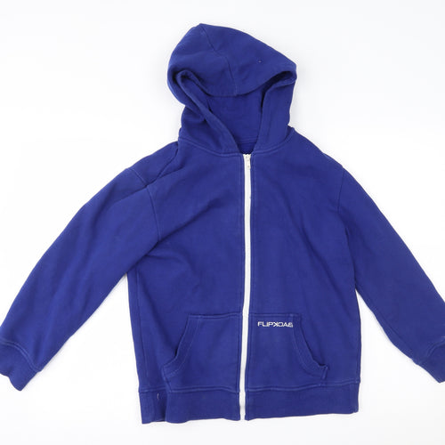 Flipback Boys Blue   Full Zip Hoodie Size 11 Years