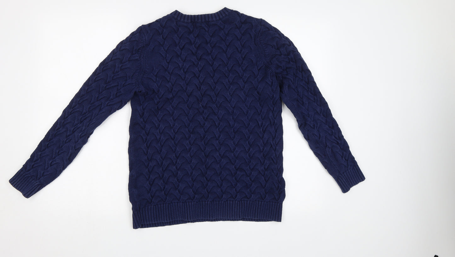 Land's End Womens Blue   Pullover Jumper Size M