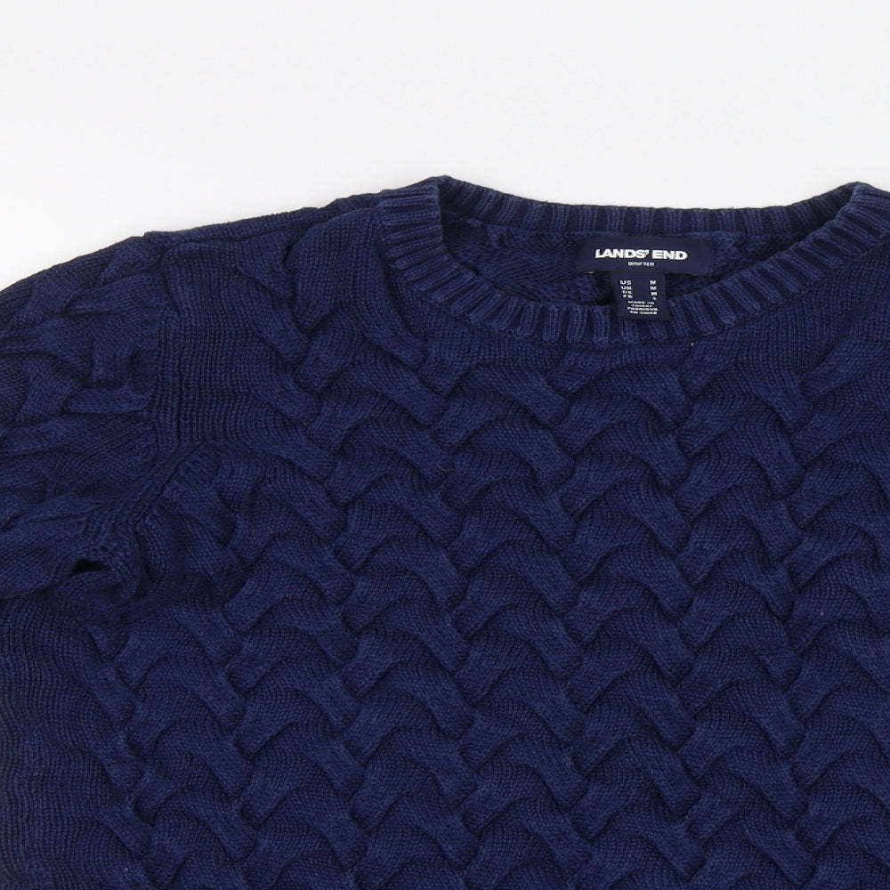 Land's End Womens Blue   Pullover Jumper Size M