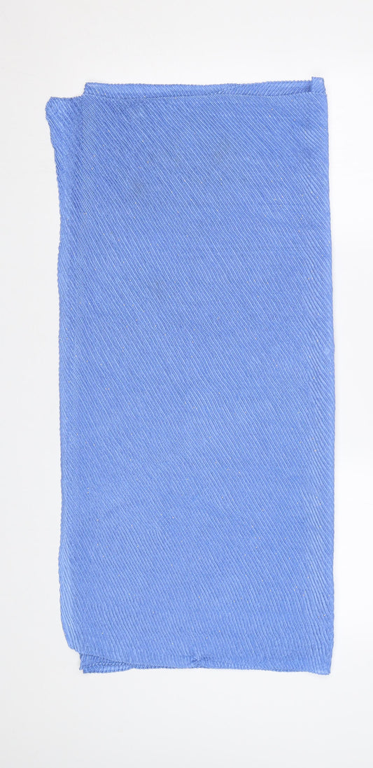 Front view of Preworn women’s blue chiffon scarf