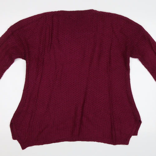 New Look Womens Purple   Pullover Jumper Size 8