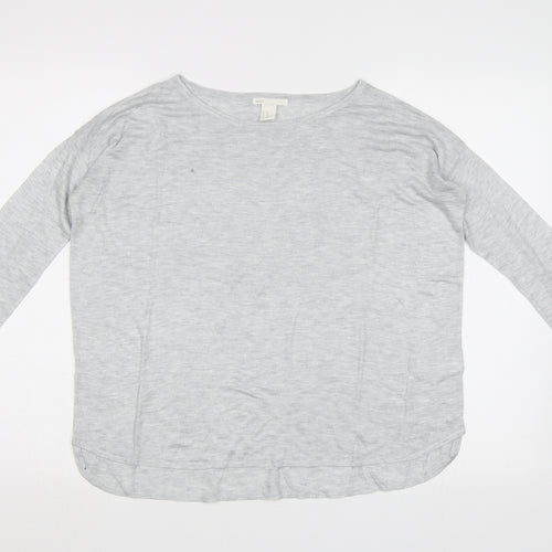 H&M Womens Grey   Pullover Jumper Size S