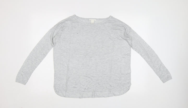 H&M Womens Grey   Pullover Jumper Size S