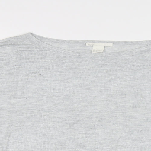 H&M Womens Grey   Pullover Jumper Size S