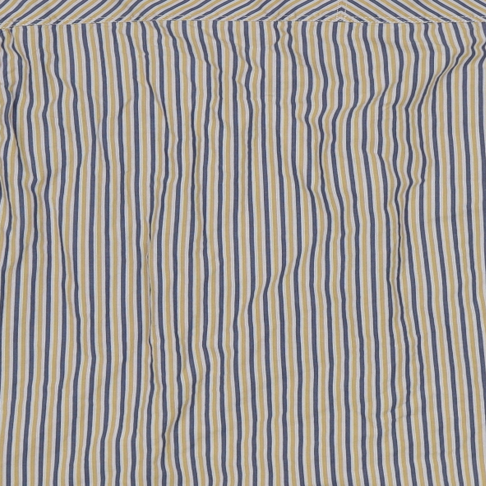 NEXT Mens Yellow Striped   Button-Up Size XL
