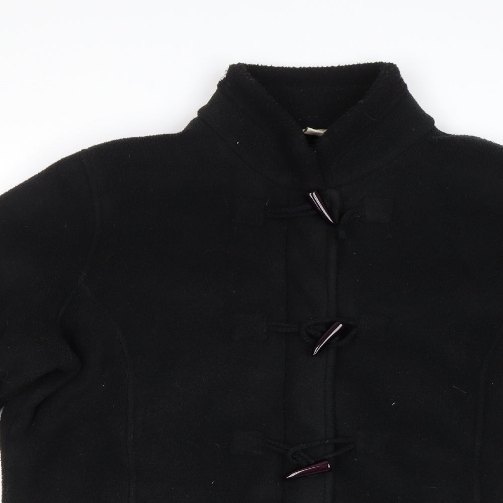 Cotton Traders Womens Black   Overcoat Coat Size 16
