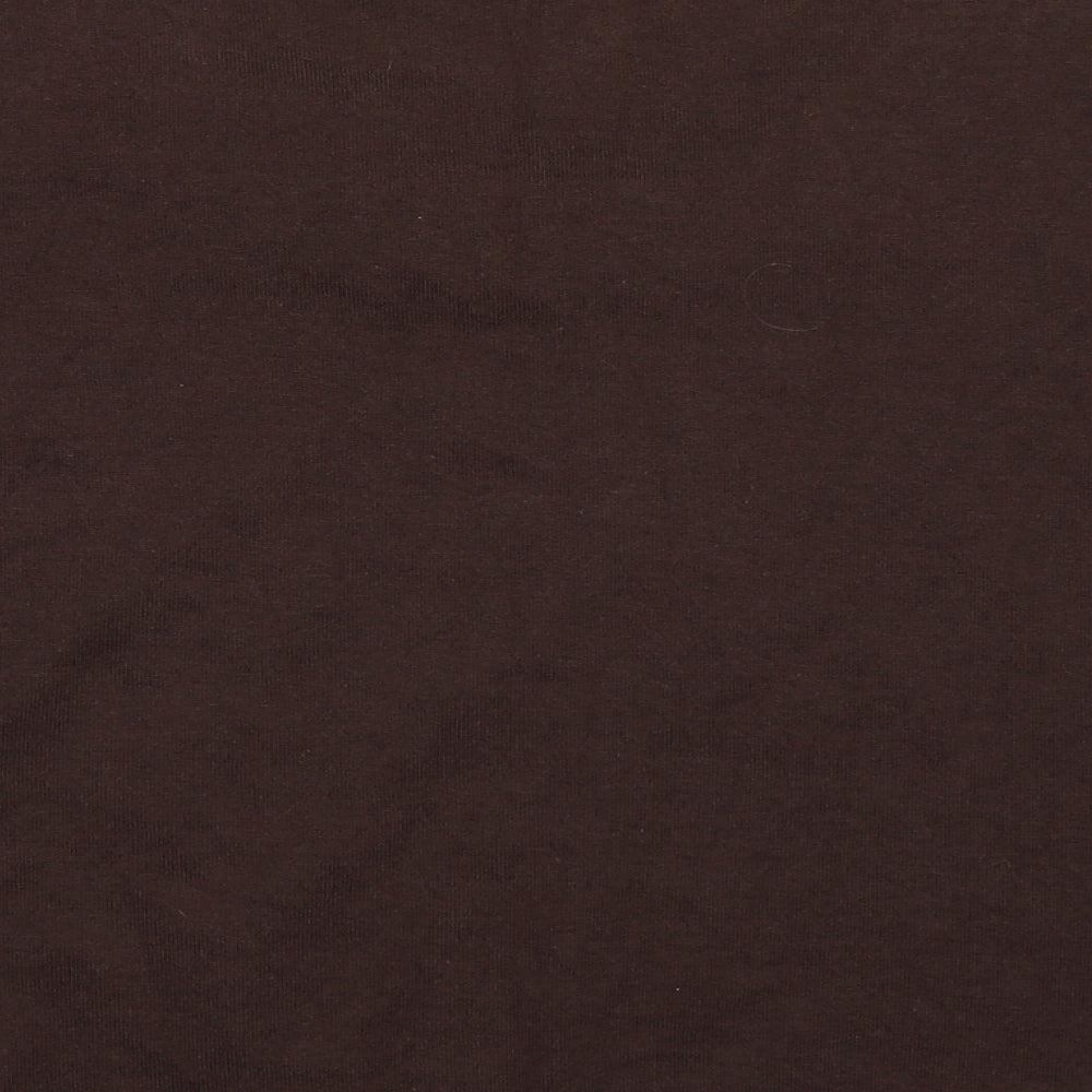 CC Petite Womens Brown   Pullover Jumper Size L  - Embelished Neckline
