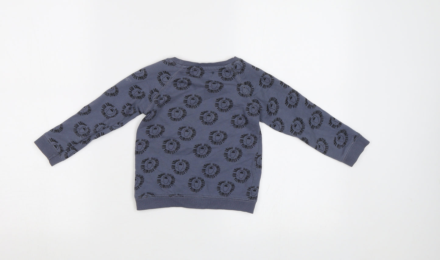 Baby 92 Baby Blue   Pullover Jumper Size 12-18 Months  - Lion