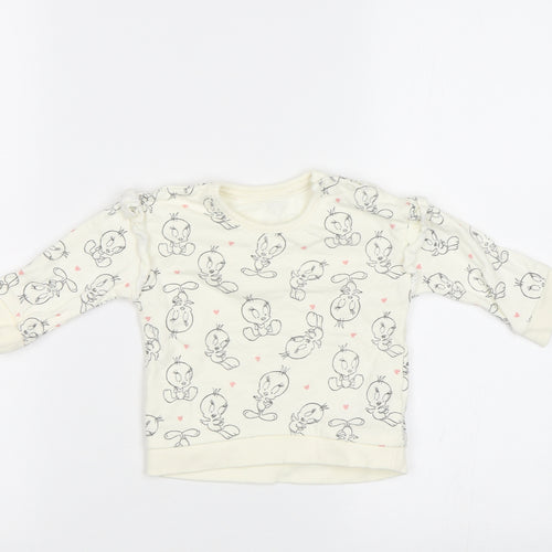 George Baby White   Basic Blouse Size 3-6 Months  - Tweety