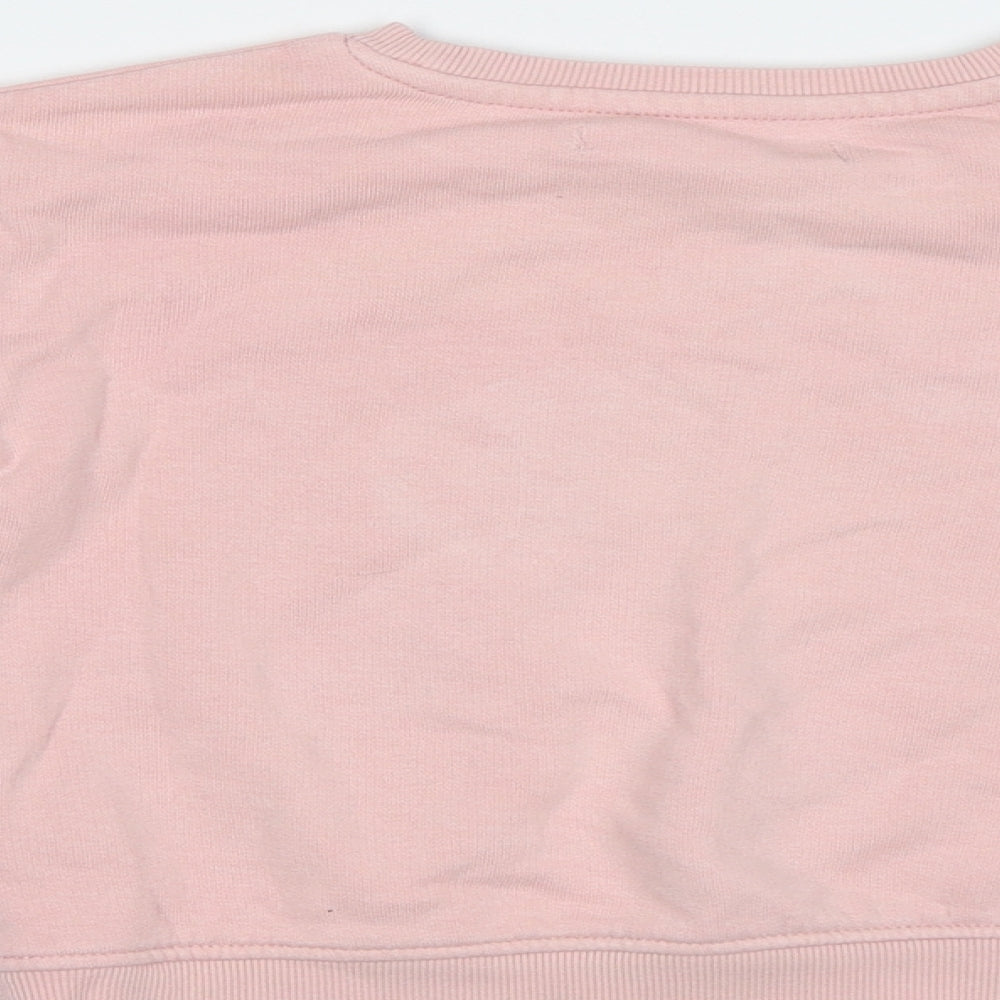 M&S Girls Pink   Pullover Sweatshirt Size 3-4 Years  - Dino