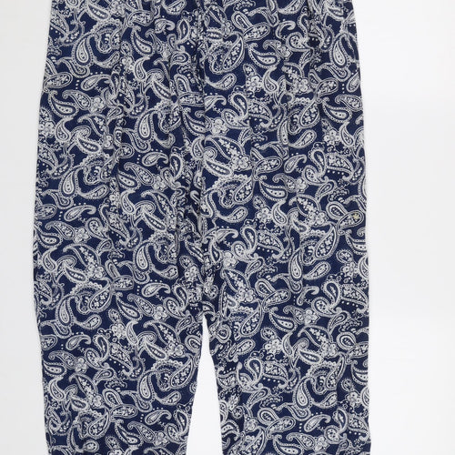 Alexandra Womens Blue Paisley  Trousers  Size 12 L29 in