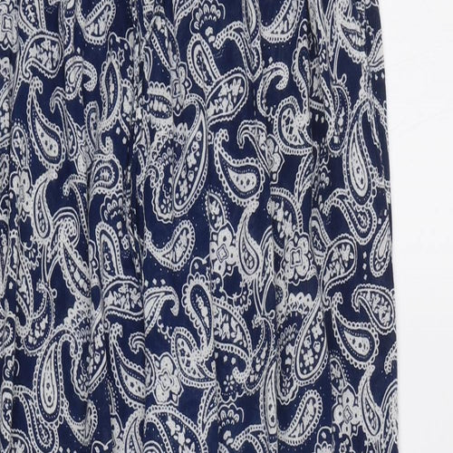 Alexandra Womens Blue Paisley  Trousers  Size 12 L29 in