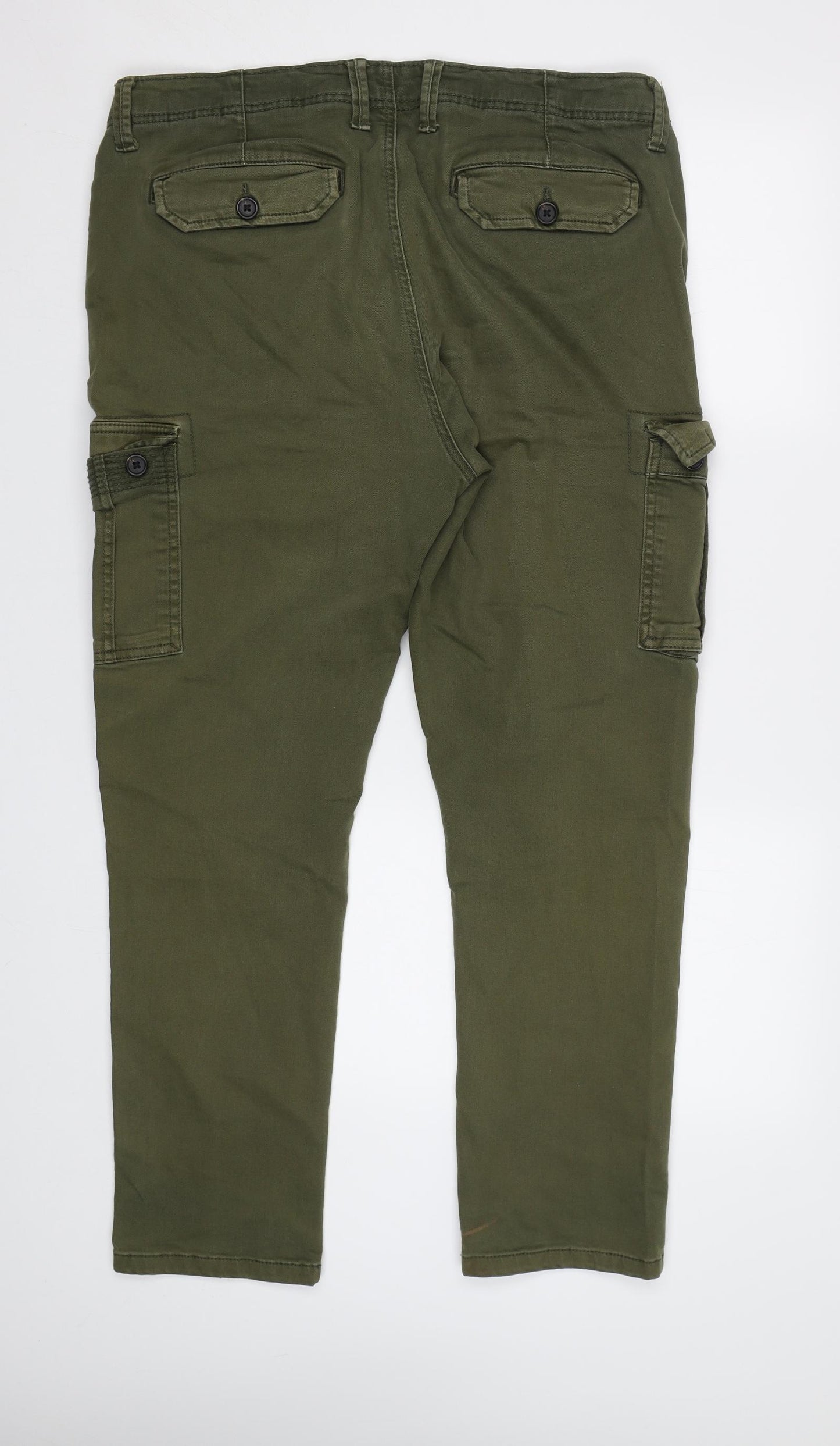 George Mens Green   Cargo Trousers Size 36 L30 in