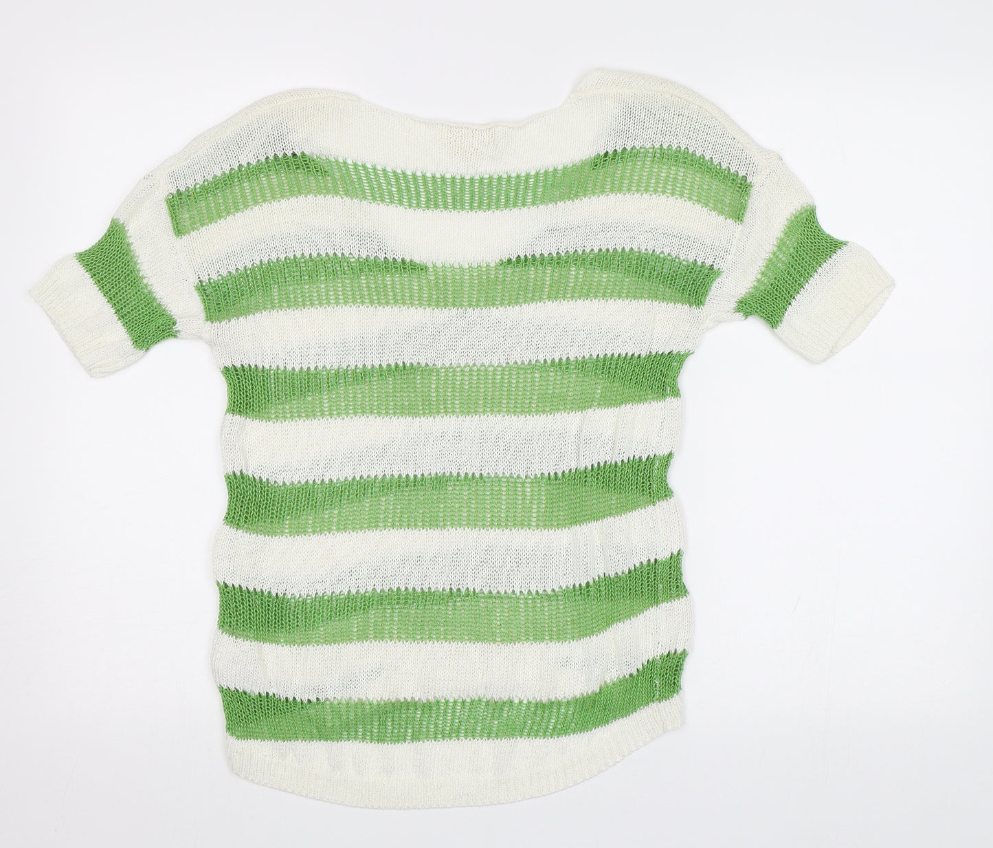NEXT Womens Green Striped  Pullover Jumper Size 10