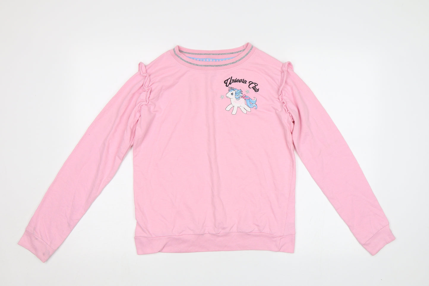 Primark Womens Pink   Pullover Sweatshirt Size S  - Unicorn