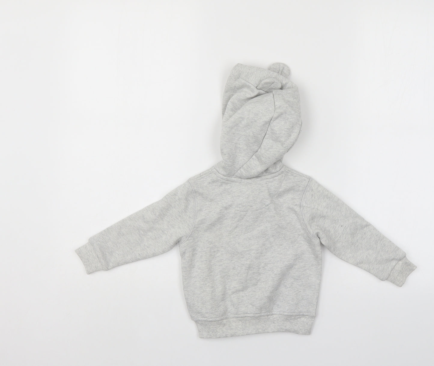 M&S Girls Grey   Jacket  Size 12-18 Months  - hoodie top/jacket