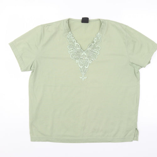 Avant Garde Womens Green   Basic Blouse Size M