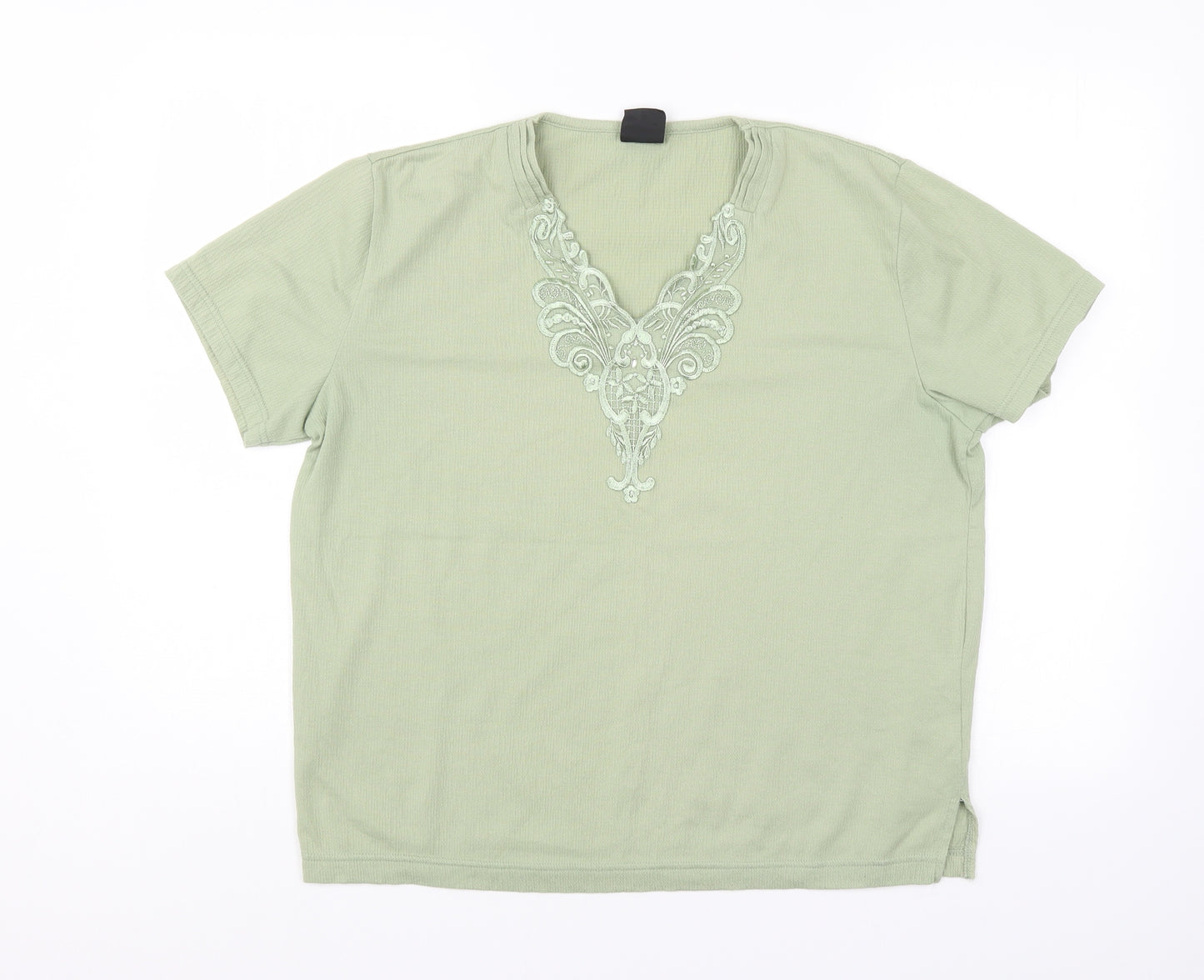 Avant Garde Womens Green   Basic Blouse Size M
