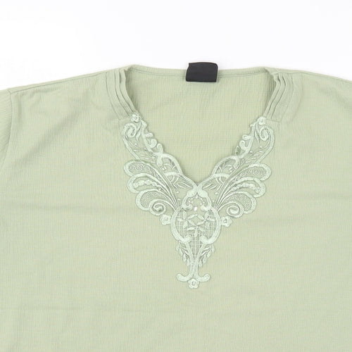 Avant Garde Womens Green   Basic Blouse Size M