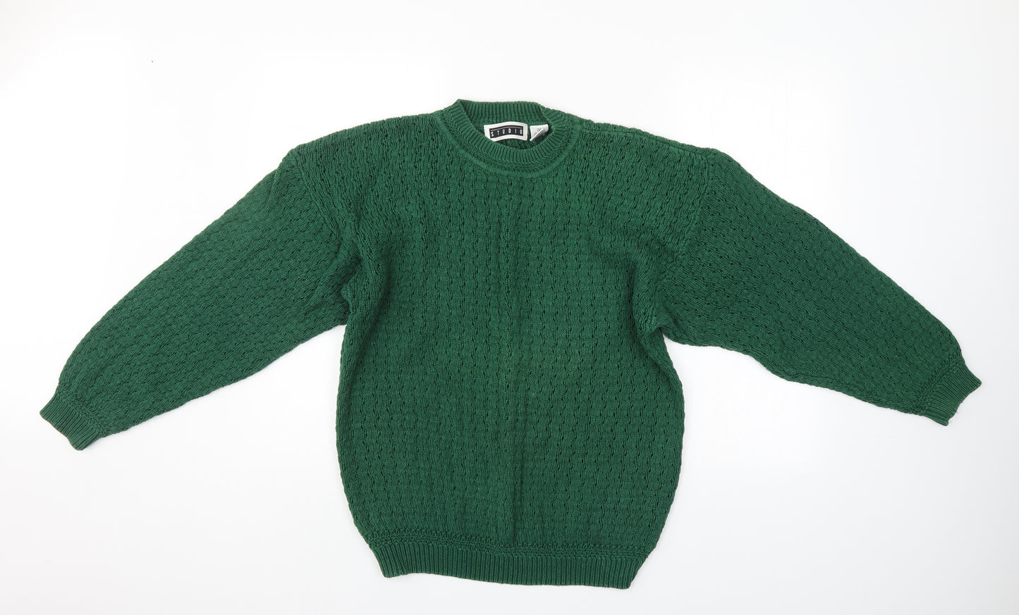 Studio Womens Green   Pullover Jumper Size M