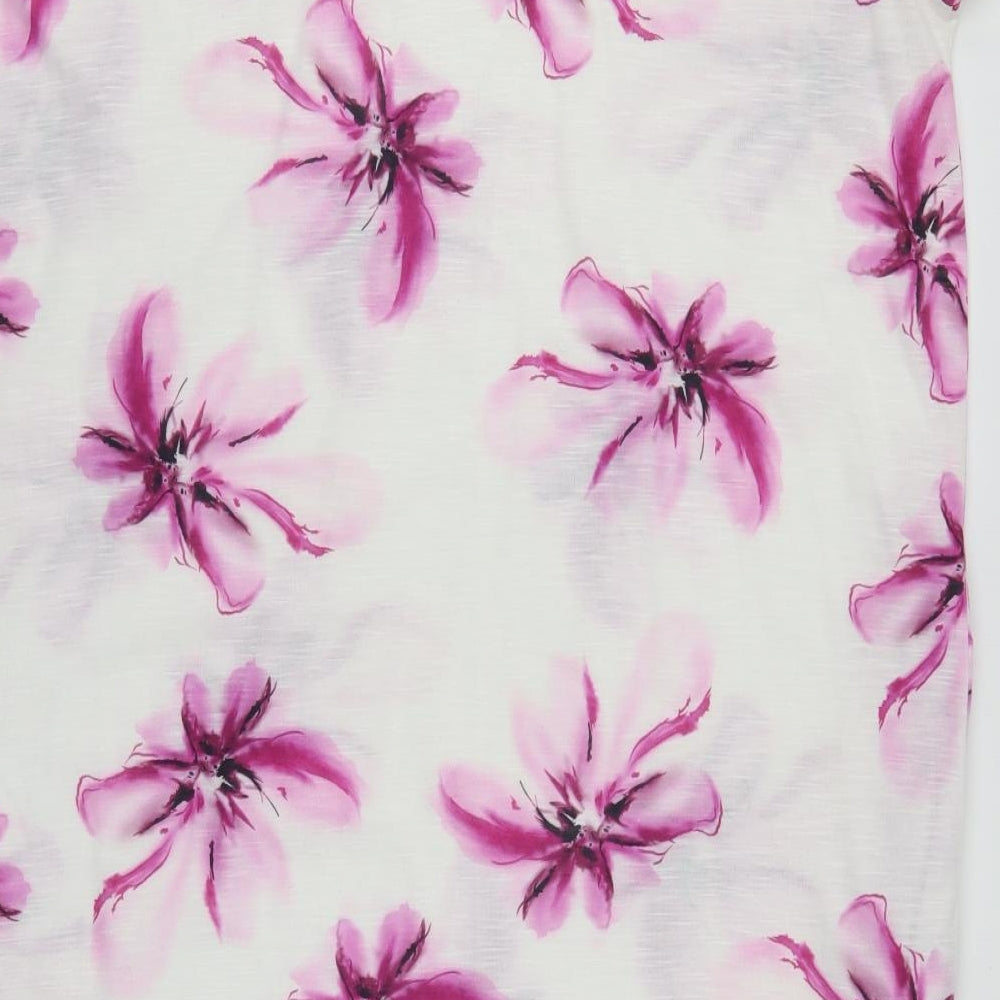 QED London Womens Multicoloured Floral  Basic Blouse Size L