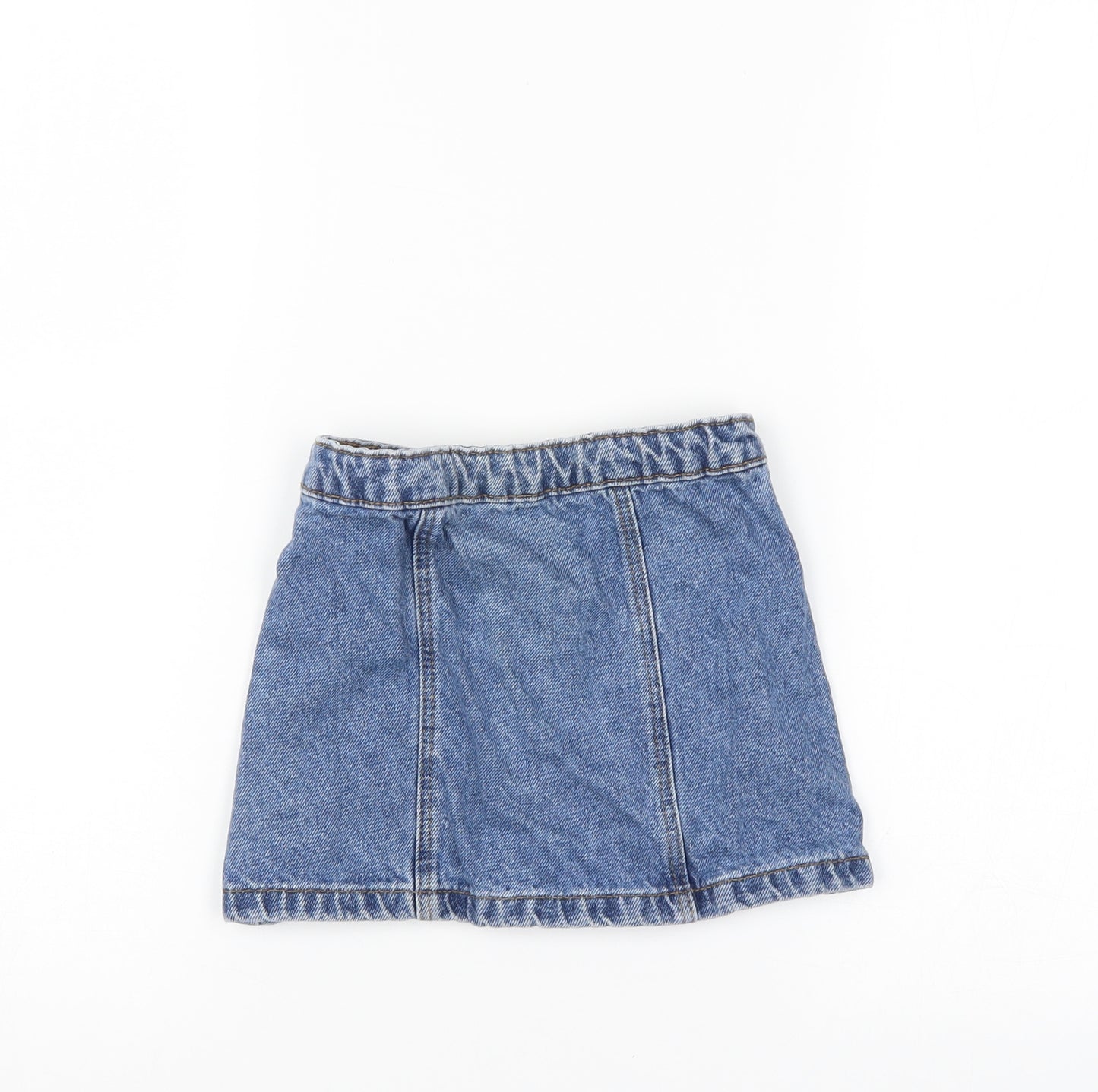 Denim & Co. Girls Blue  Denim A-Line Skirt Size 3-4 Years