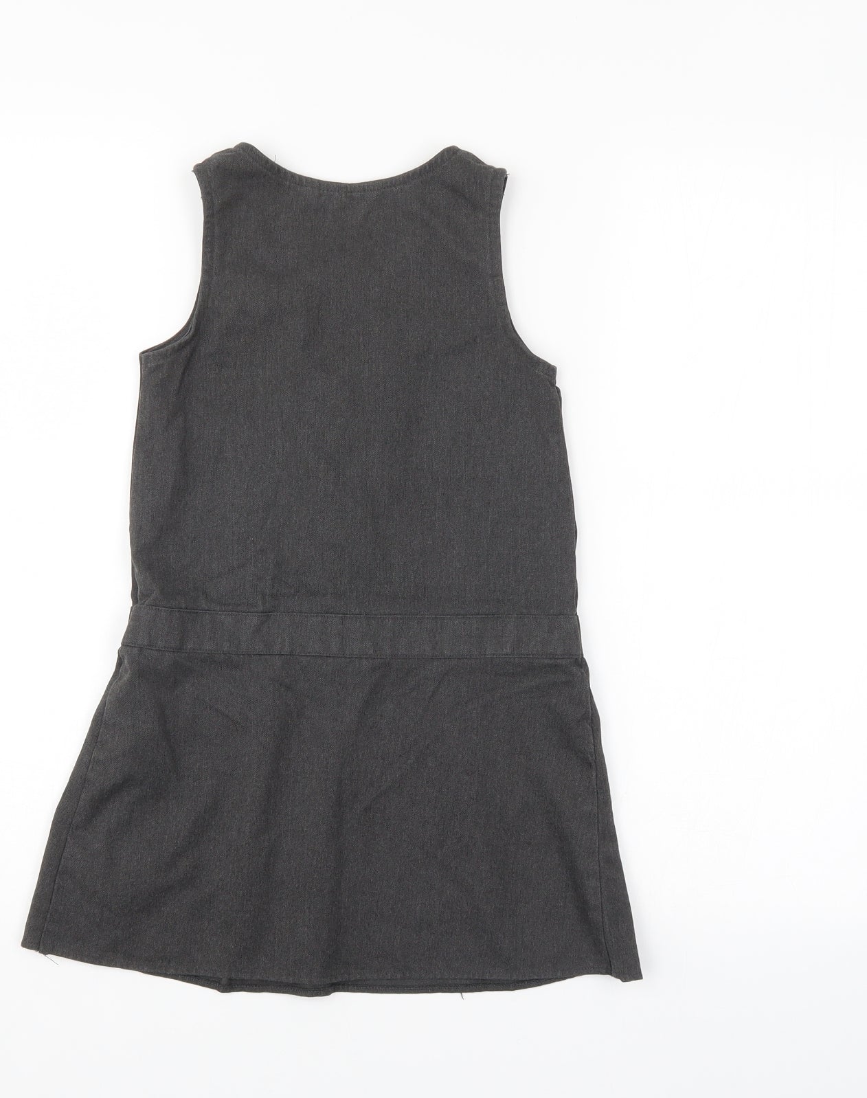 F&F Girls Grey   Tank Dress  Size 5-6 Years  - school dress