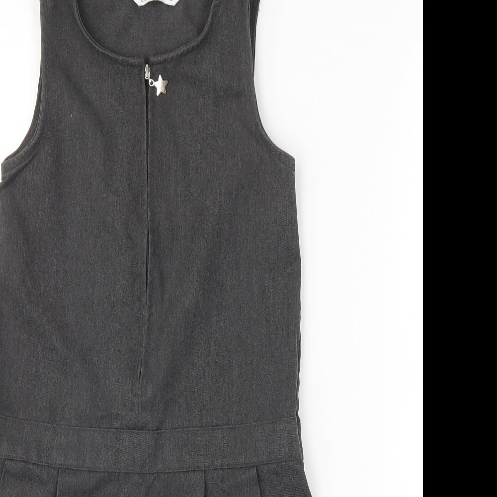 F&F Girls Grey   Tank Dress  Size 5-6 Years  - school dress