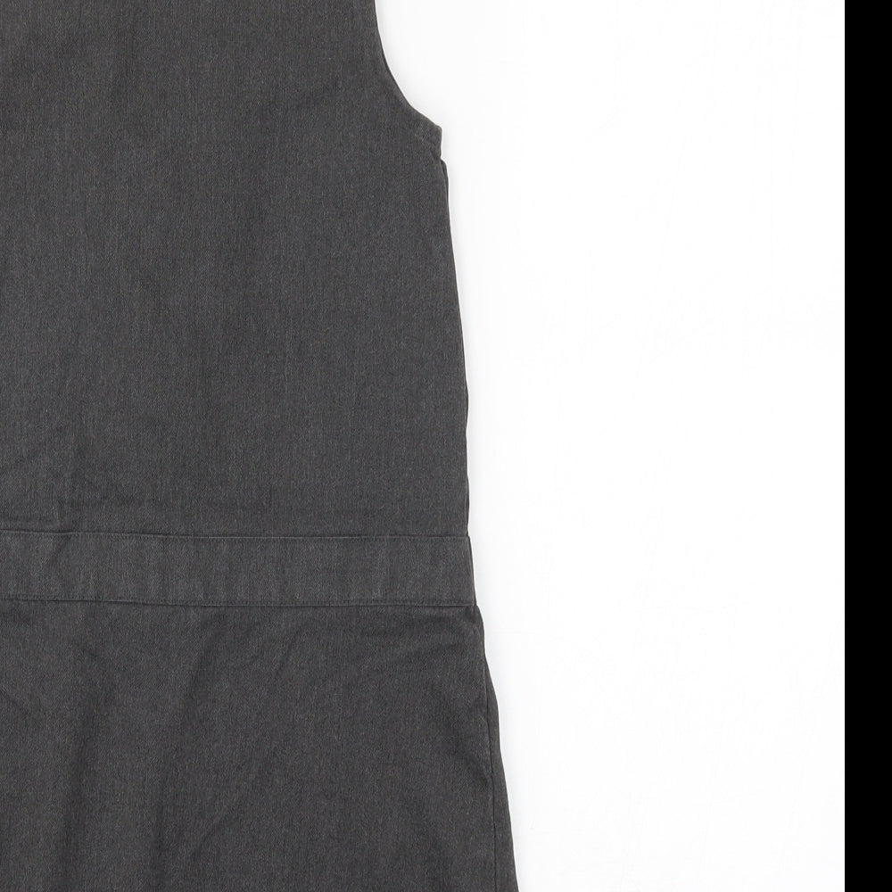 F&F Girls Grey   Tank Dress  Size 5-6 Years  - school dress