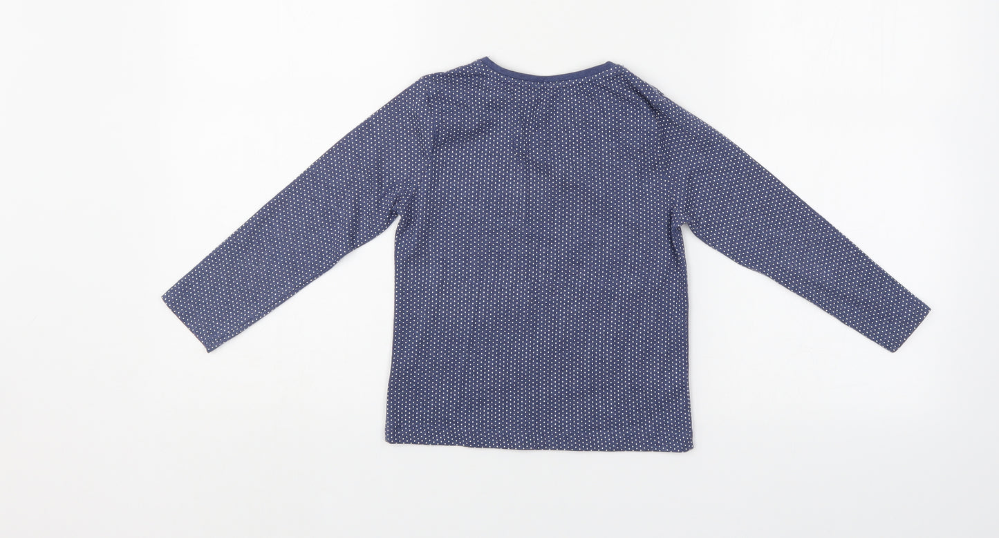Very Girls Blue Polka Dot  Pullover Jumper Size 4-5 Years