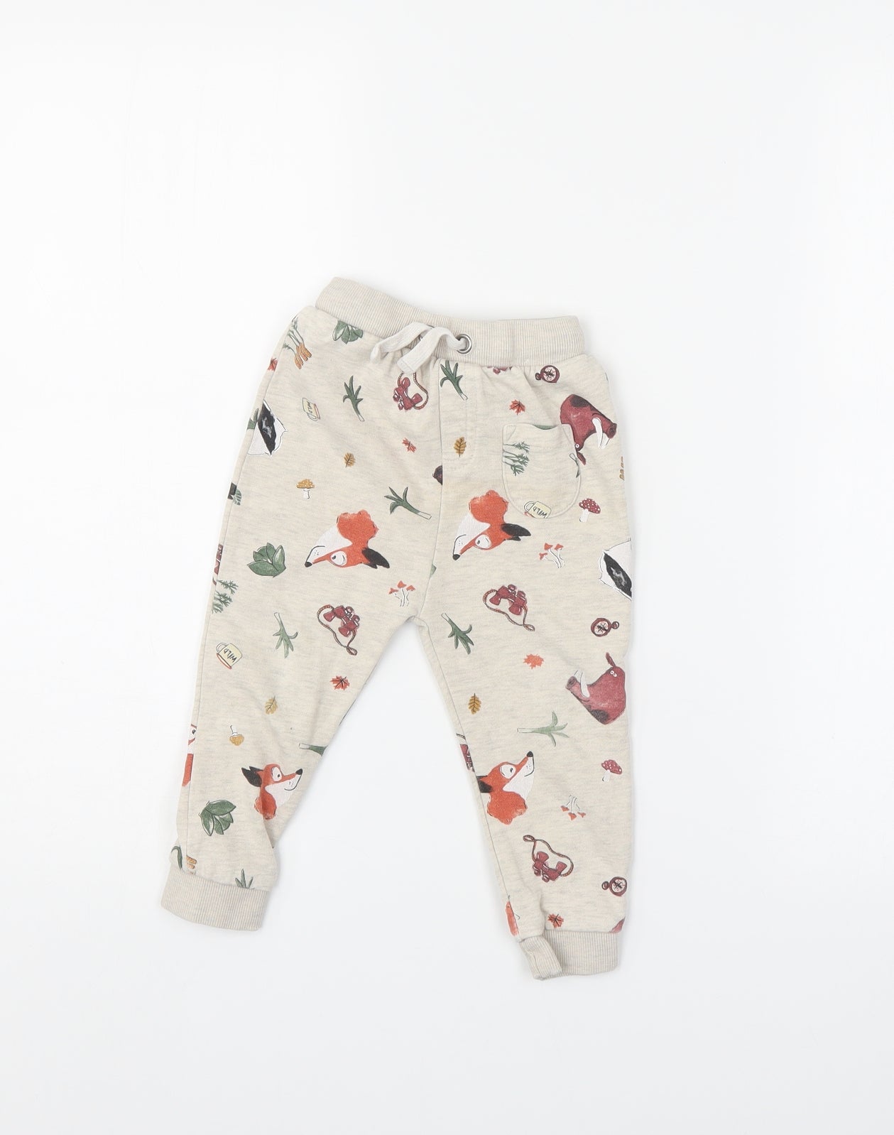 TU Boys Ivory   Pedal Pusher Leggings Size 18-24 Months