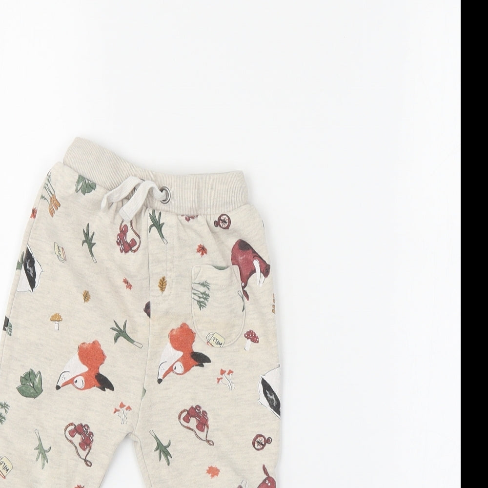 TU Boys Ivory   Pedal Pusher Leggings Size 18-24 Months