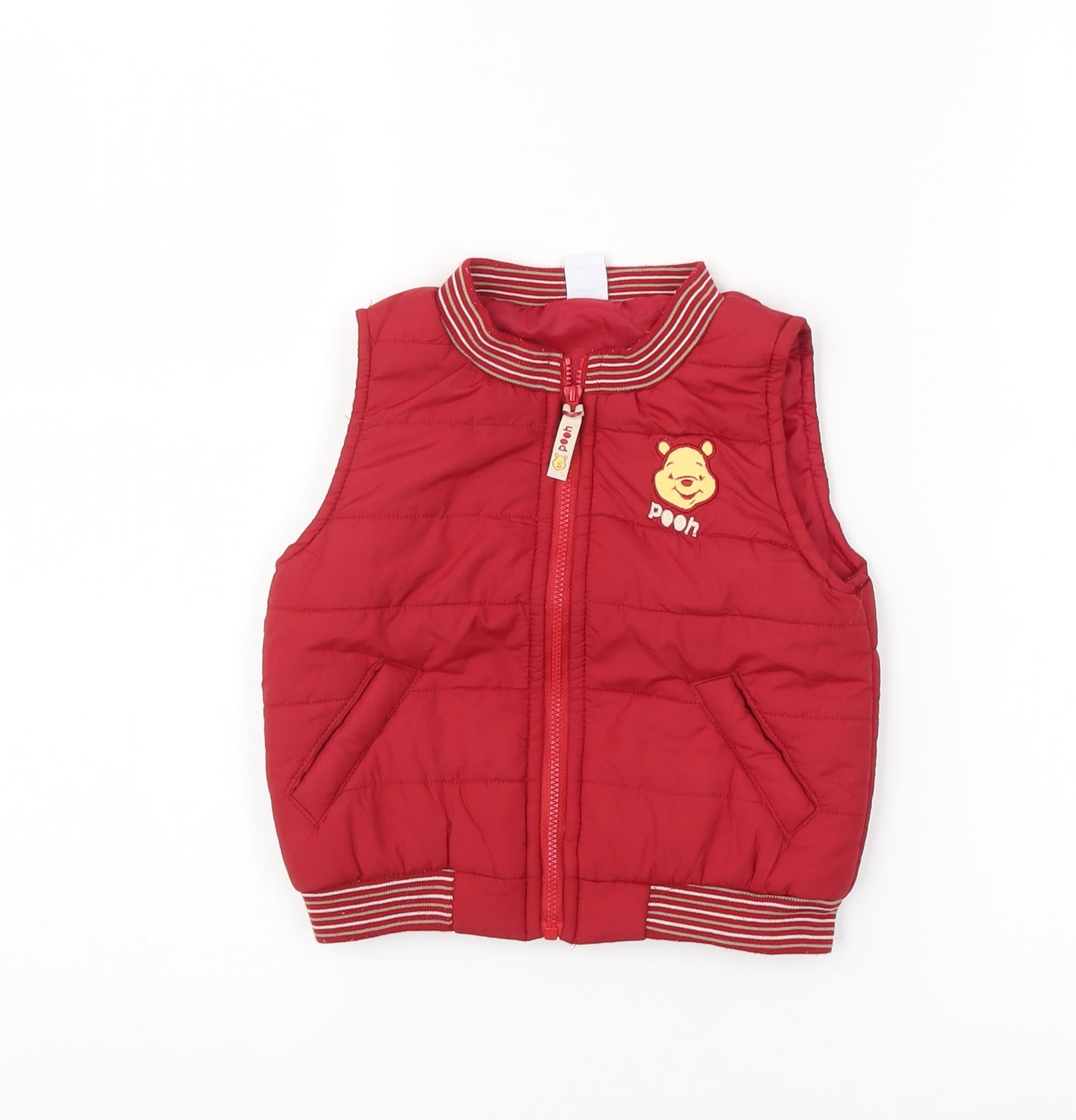 Disney Boys Red   Gilet Coat Size 12 Months