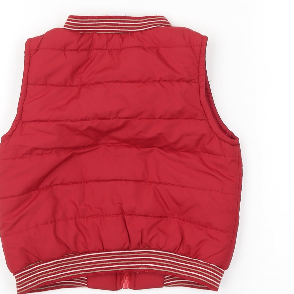 Disney Boys Red   Gilet Coat Size 12 Months