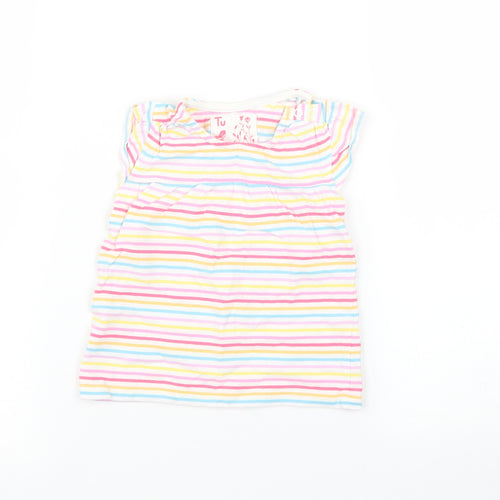 TU Baby Multicoloured Striped  Basic T-Shirt Size 12-18 Months