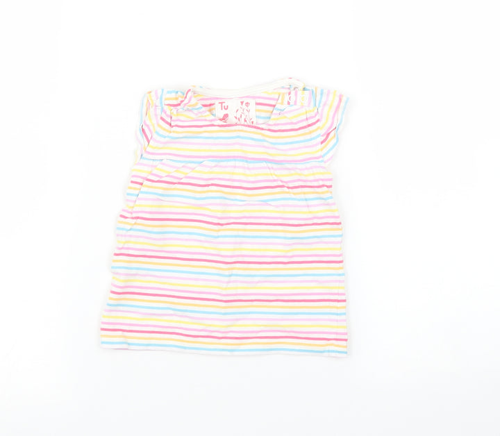 TU Baby Multicoloured Striped Basic T-Shirt Size 12-18 Months