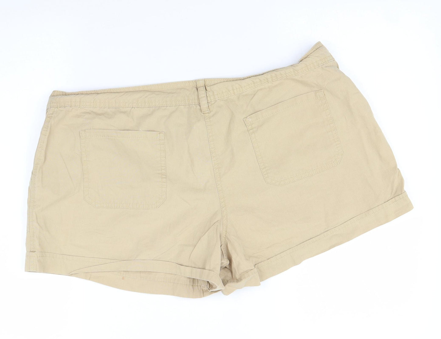 F&F Womens Beige   Hot Pants Shorts Size 18