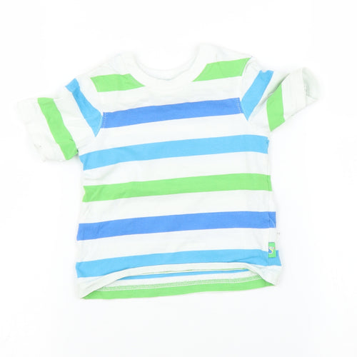 M Baby Multicoloured Striped  Basic T-Shirt Size 9-12 Months