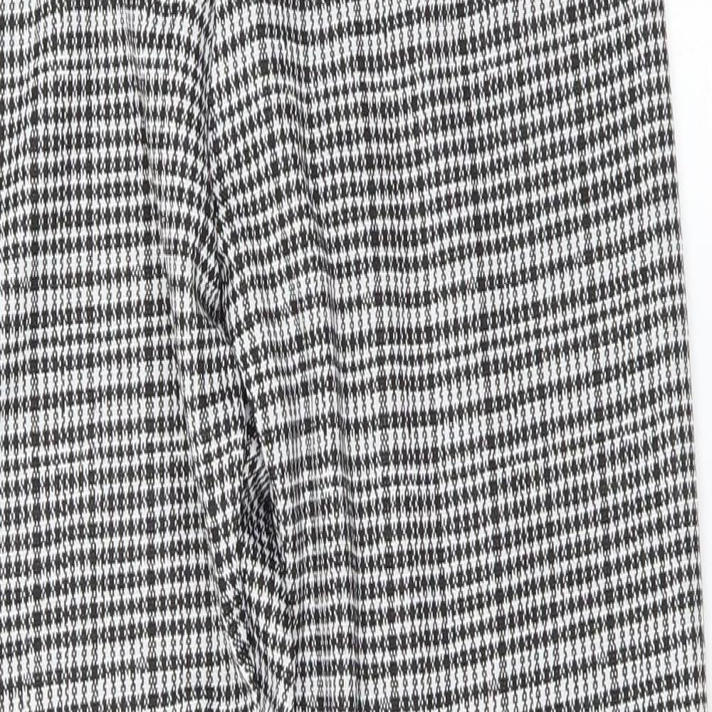 Nutmeg Womens Multicoloured Check  Trousers  Size 10 L26 in