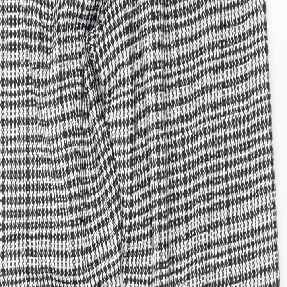 Nutmeg Womens Multicoloured Check  Trousers  Size 10 L26 in
