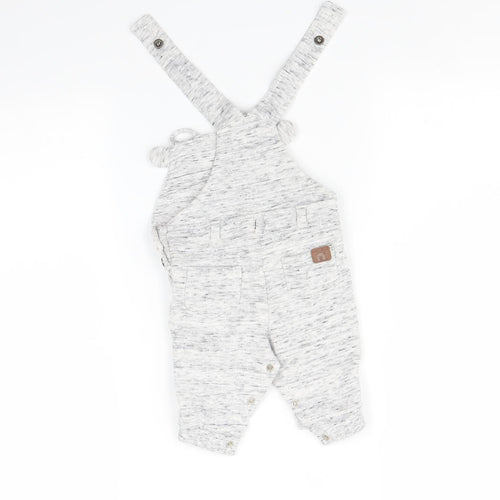TU Baby Grey   Dungaree One-Piece Size 3-6 Months  - Bear