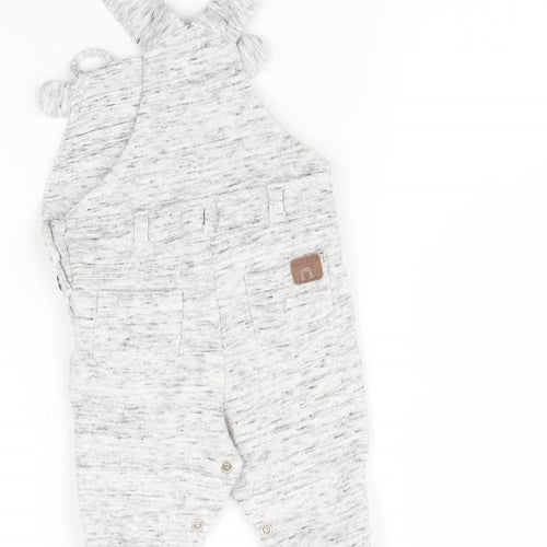 TU Baby Grey   Dungaree One-Piece Size 3-6 Months  - Bear