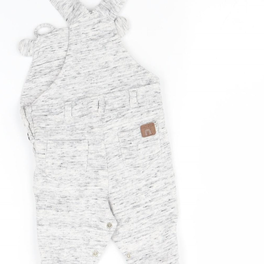 TU Baby Grey   Dungaree One-Piece Size 3-6 Months  - Bear