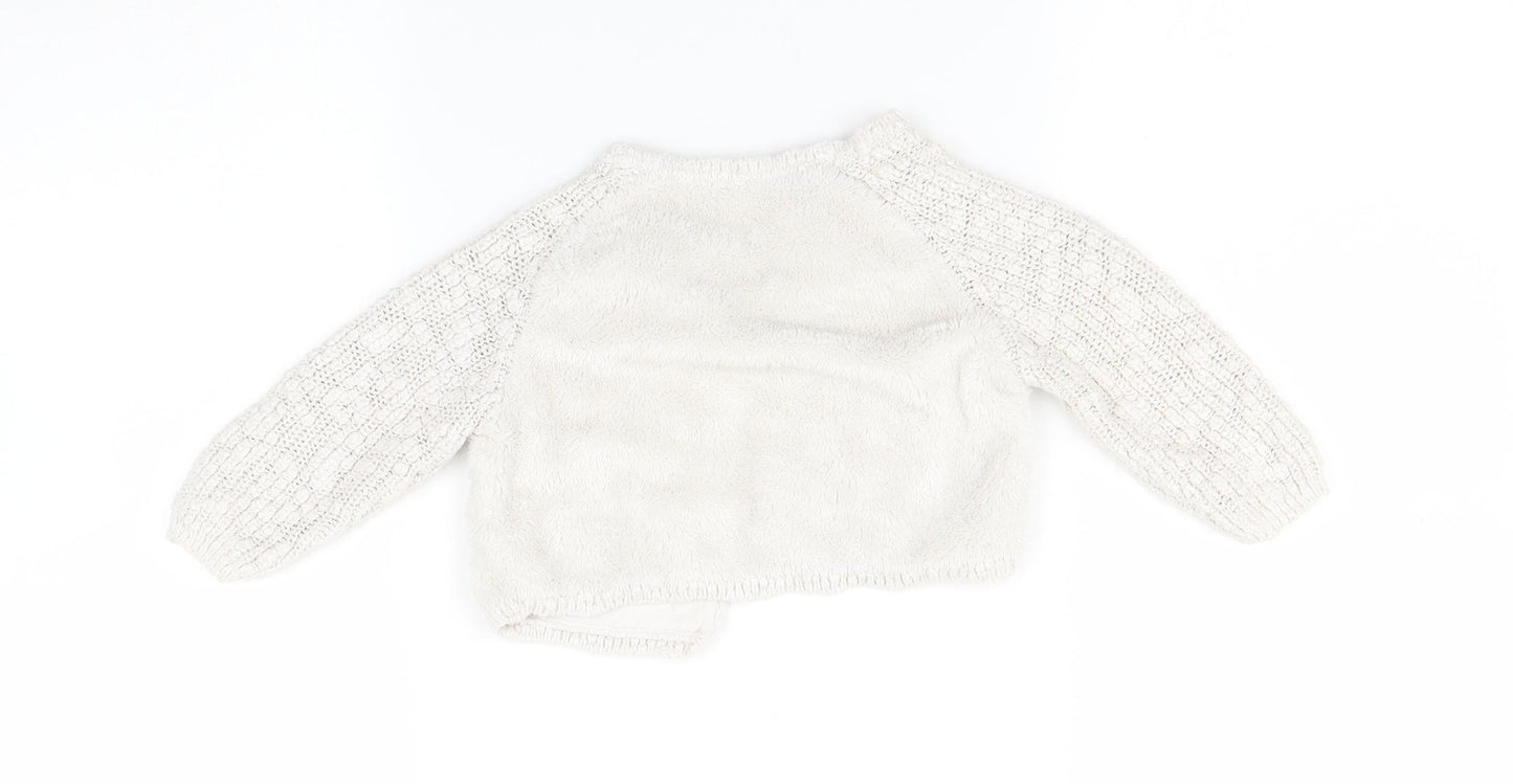NEXT Baby White   Cardigan Jumper Size 9-12 Months