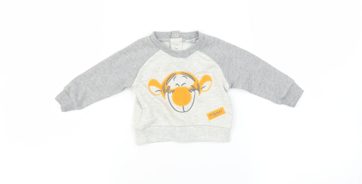 Disney Baby Grey   Pullover Jumper Size 0-3 Months  - Tigger