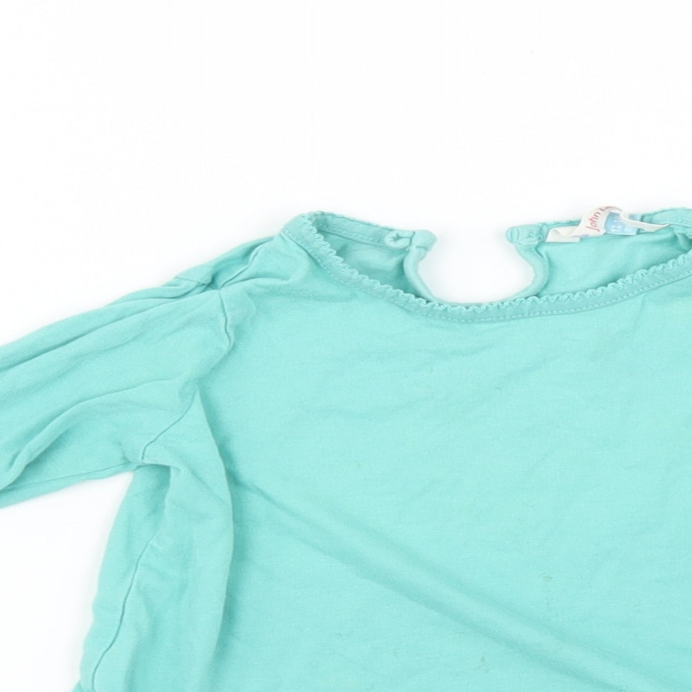 John Lewis Baby Blue   Basic T-Shirt Size 12-18 Months