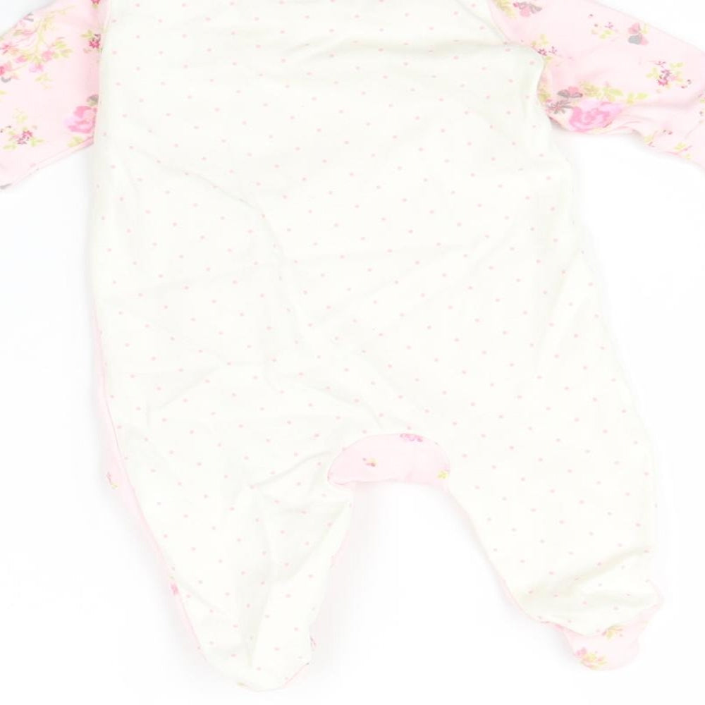 NEXT Baby Pink Floral  Babygrow One-Piece Size Newborn
