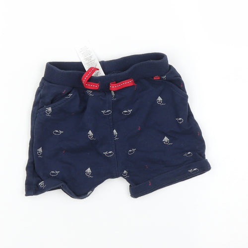 Debenhams Boys Blue    Trousers Size 12-18 Months  - Boat print