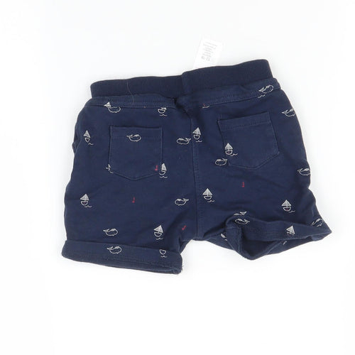 Debenhams Boys Blue    Trousers Size 12-18 Months  - Boat print